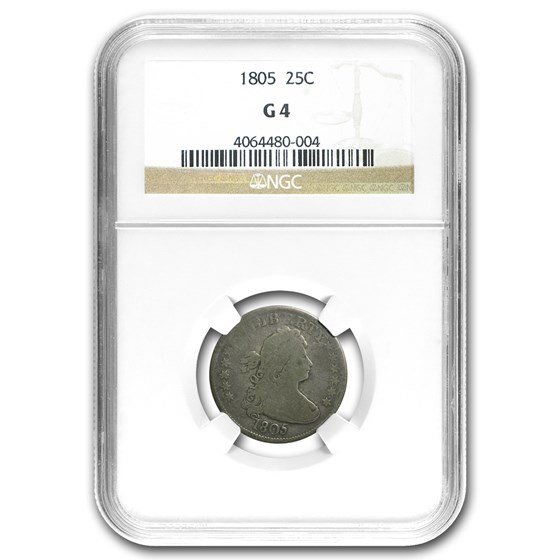 1805 Draped Bust Quarter Good-04 NGC 1805 Draped Bust Quarter Good-04 NGC